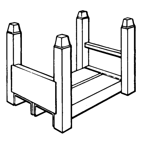 Supports empilables mobiles, 12" la x 16" p, Capacit&eacute; de 2500 lb Ontario Packaging