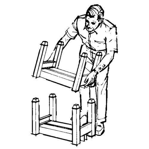 Supports empilables mobiles, 12" la x 16" p, Capacit&eacute; de 2500 lb Ontario Packaging