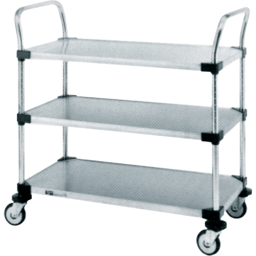 Standard-Duty Utility Carts, 3 Tiers, 24" W x 39" H x 36" D, 500 lbs. Capacity Ontario Packaging