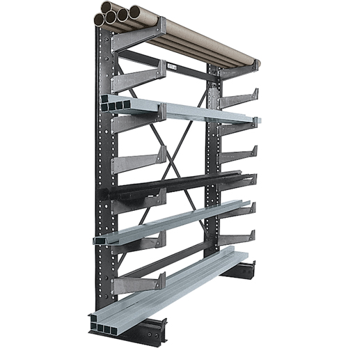 Single-sided Cantilever Brace Set - Starter, Single Sided, 14" Arm, 36" W x 84" H, 1000 lbs. Capacity Ontario Packaging