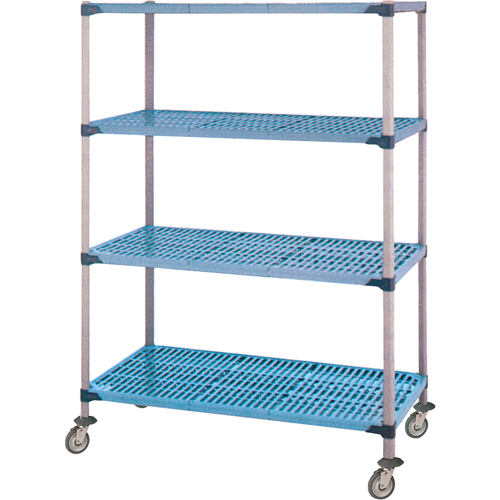Shelving Unit, 4 Tiers, 36" W x 68" H x 18" D Ontario Packaging