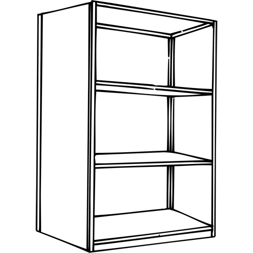 Interlok Shelving Unit, Steel, Boltless, 800 lbs. Capacity, 36" W x 76" H x 24" D Ontario Packaging