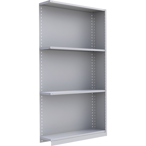 Interlok Shelving Unit, Steel, Boltless, 550 lbs. Capacity, 48" W x 88" H x 18" D Ontario Packaging