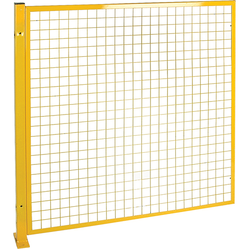 Protecteur de p&eacute;rim&egrave;tre de style treillis, 4' h x 4' la, Jaune Ontario Packaging