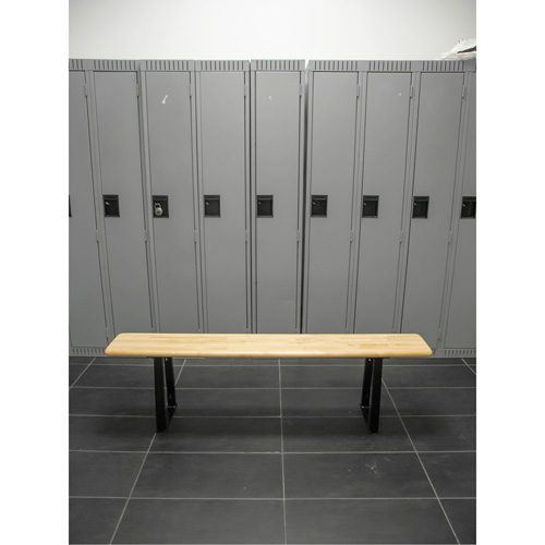Locker Room Bench, Wood, 48" L x 9-1/4" W x 16-1/2" H Ontario Packaging