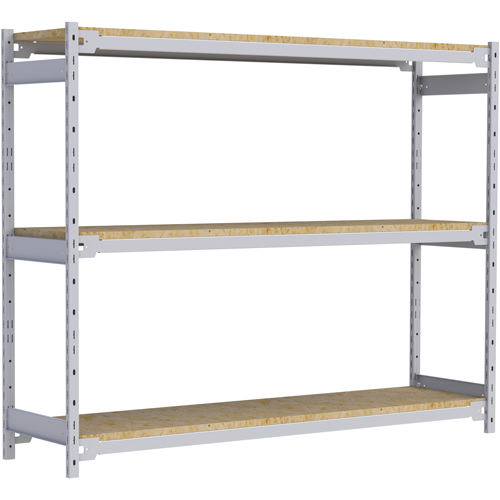 &eacute;tag&egrave;re-classeur de grande largeur, Acier, 3 Tablettes, 72" la x 18" p x 60" h Ontario Packaging