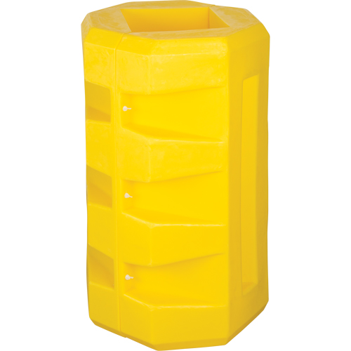 Column Protectors, 10-1/4" x 10-1/4" Inside Opening, 23-1/2" L x 23-1/2" W x 39-1/2" H, Yellow Ontario Packaging