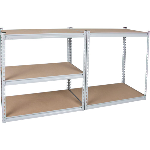 Heavy-Duty Shelving, Steel, Boltless, 1200 lbs. Capacity, 36" W x 72" H x 18" D Ontario Packaging