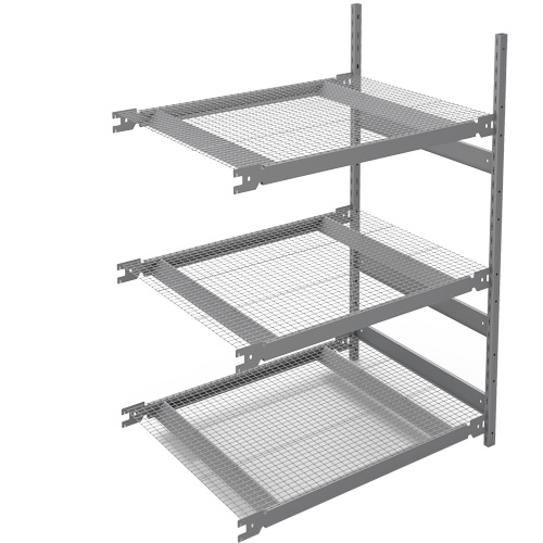&eacute;tag&egrave;re de grande largeur, Acier, Sans boulons, Capacit&eacute; 1340 lb, 42" la x 60" h x 32" p Ontario Packaging