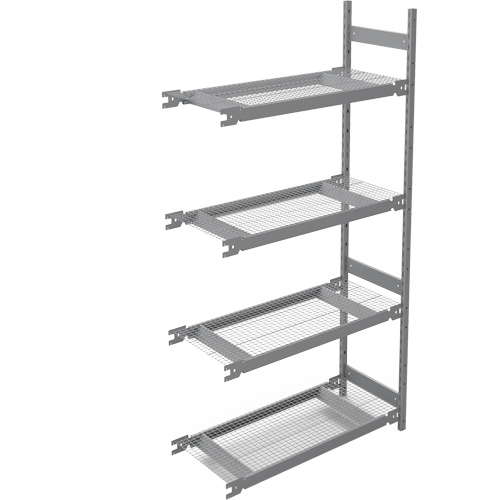&eacute;tag&egrave;re de grande largeur, Acier, Sans boulons, Capacit&eacute; 1340 lb, 42" la x 84" h x 18" p Ontario Packaging