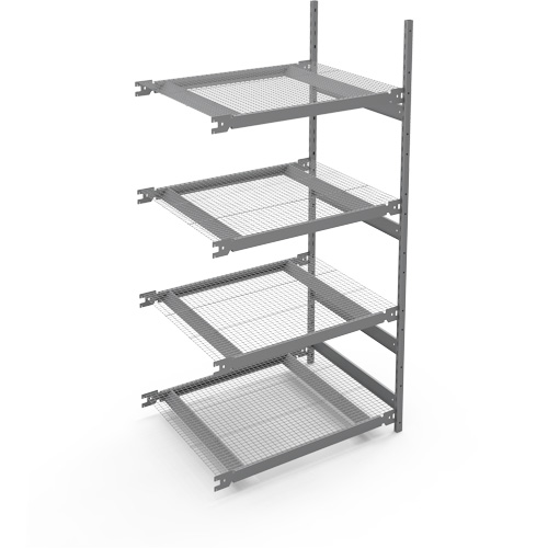 Wide Span Storage Shelving, Steel, Boltless, 1340 lbs. Capacity, 42" W x 84" H x 32" D Ontario Packaging