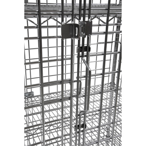 Security Cart, Chrome Plated, 48" x 69" x 24", 500 lbs. Capacity Ontario Packaging