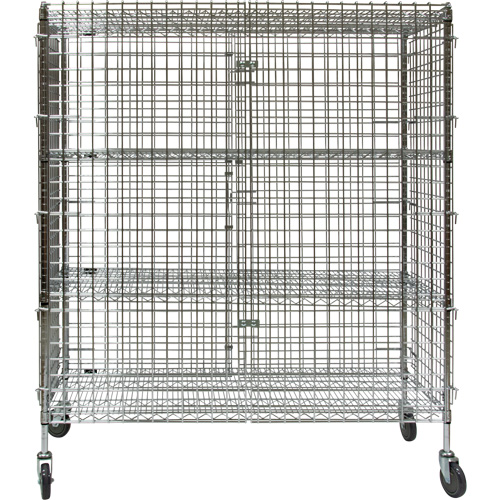 Chariot de s&eacute;curit&eacute;, Chrom&eacute;, 60" x 69" x 24", Capacit&eacute; 500 lb Ontario Packaging