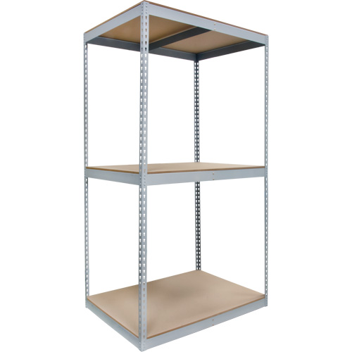 Heavy-Duty Shelving, Steel, Boltless, 1200 lbs. Capacity, 48" W x 84" H x 36" D Ontario Packaging