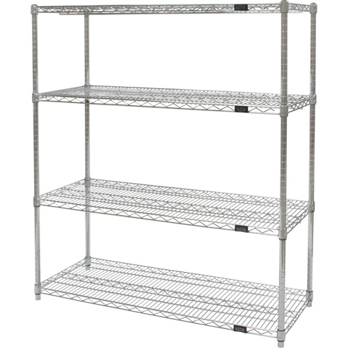 &eacute;tag&egrave;res robustes en treillis chromat&eacute;, Tiers 4, 48" la x 54" h x 14" p Ontario Packaging