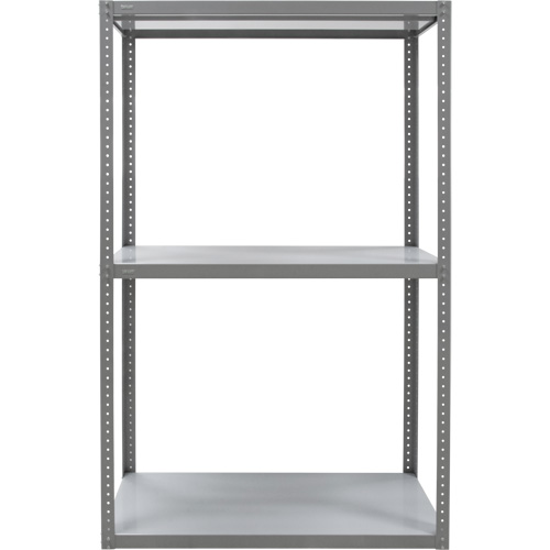 Heavy-Duty Shelving, Steel, Bolted, 3000 lbs. Capacity, 36" W x 72" H x 18" D Ontario Packaging