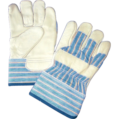 Gants doubl&eacute;s, Taille unique, Paume en Cuir fleur de vache, Doublure en Molleton de coton Ontario Packaging