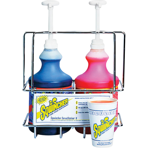 Support mural Sqwincher Servastations Ontario Packaging