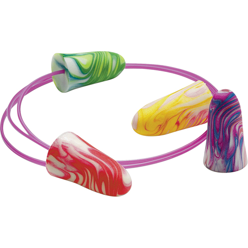 Bouchons d'oreilles en mousse SparkPlugs, Vrac - Boîte, Avec cordon Ontario Packaging