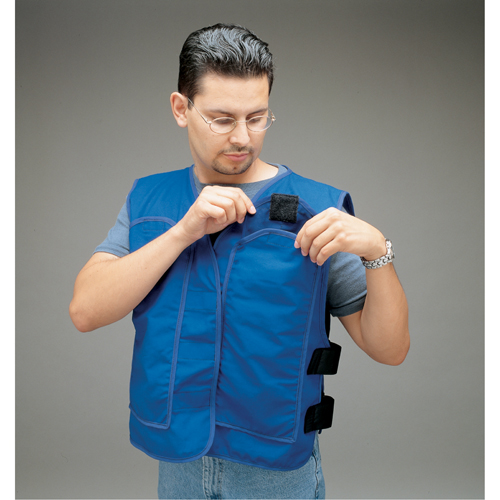 Cooling Vests with Insert Pockets, Large, Royal Blue Ontario Packaging