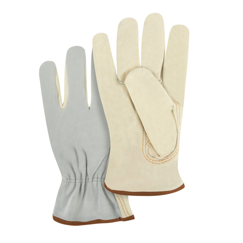Gants de conducteur &agrave; dos fendu, Grand, Paume en Cuir fleur de vache Ontario Packaging