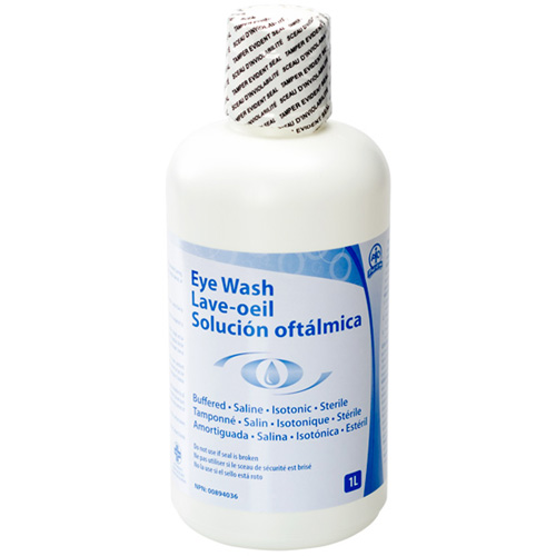 Accessoires pour poste de douche oculaire - Solution ophtalmique, 32 oz Ontario Packaging