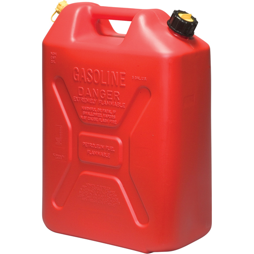 Jerricans, 5,3 gal. US/20,06 L, Rouge, Conformes aux normes CSA/ULC Ontario Packaging