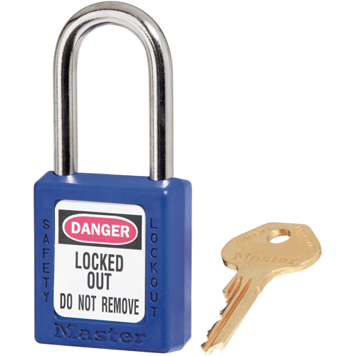 Zenex Padlocks, Safety Padlock, Keyed Different, Thermoplastic, 1-1/2" Width Ontario Packaging