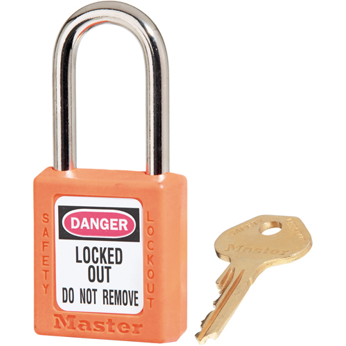 Zenex Padlocks, Safety Padlock, Keyed Different, Thermoplastic, 1-1/2" Width Ontario Packaging