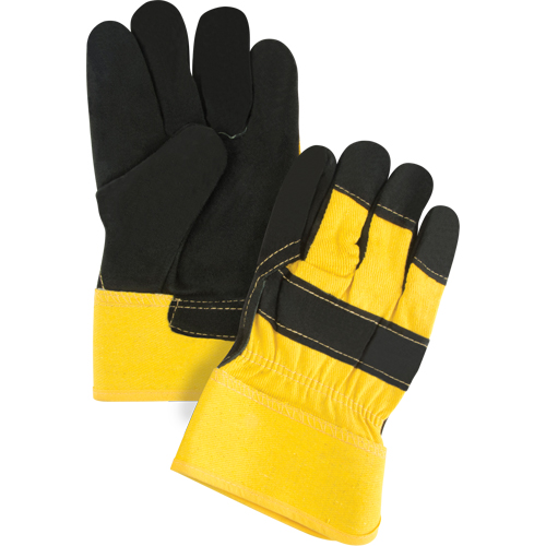 Superior Warmth Winter-Lined Fitters Gloves, Large, Split Cowhide Palm, Thinsulate Inner Lining Ontario Packaging