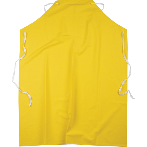 Flame Resistant Aprons, Polyester/PVC, 48" L x 36" W, Yellow Ontario Packaging