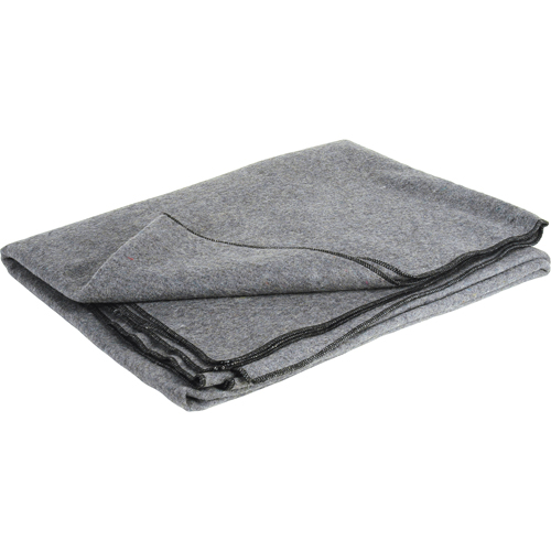 Flame-Resistant Wool Blanket, Wool, 84"L x 66"W Ontario Packaging