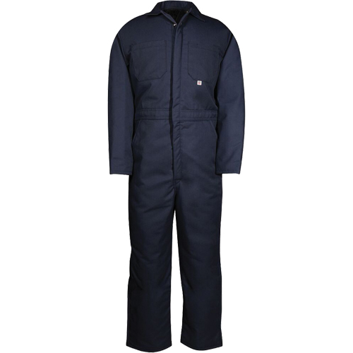 Insulated Coveralls, Men's, Navy Blue, Size Medium Ontario Packaging