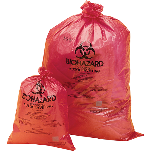 Sacs pour d&eacute;chets dangereux, Biorisque, 35" lo x 25" la, 0,0317 mm, Capacit&eacute; de 45.4 L (12 gal.) Ontario Packaging