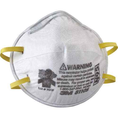 Respirateurs contre les particules 8110S, N95, Certifi&eacute; NIOSH, Petit Ontario Packaging