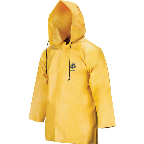 Neo-Slick Chemical & Acid Resistant Rain Jacket, Small, Yellow, Neoprene Ontario Packaging