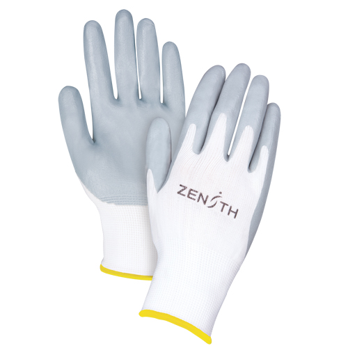 Gants l&eacute;gers enduits et respirants, 11/2T-Grand, R&ecirc;vetement Mousse de nitrile, Calibre 13, Enveloppe en Polyester Ontario Packaging