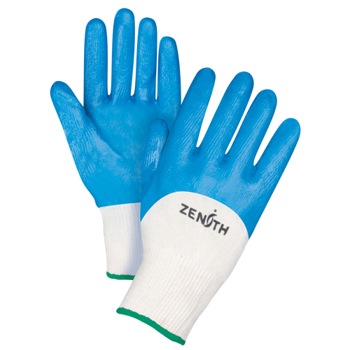 Seamless-Knit Medium-Weight Coated Gloves, 8/Medium, Nitrile Coating, 13 Gauge, Cotton Shell Ontario Packaging