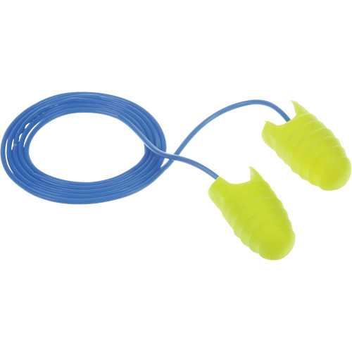 Bouchons d'oreilles avec anneaux de retenue E-A-Rsoft, Vrac - Sac en poly, Grand, Avec cordon Ontario Packaging