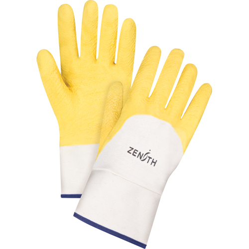Gants enduits au fini rugueux, 10/T-Grand, R&ecirc;vetement Latex de caoutchouc, Enveloppe en Coton Ontario Packaging