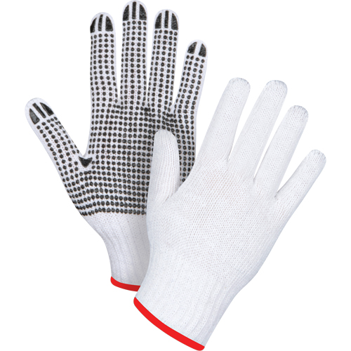 Dotted String Knit Gloves, Poly/Cotton, Single Sided, 7 Gauge, Small Ontario Packaging