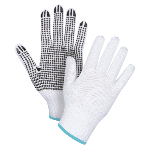 Gants tricot&eacute;s &agrave; pois, Poly/coton, Un c&ocirc;t&eacute;, Calibre 7, T-Grand Ontario Packaging