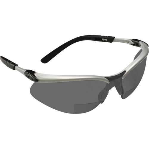 Lunettes de s&eacute;curit&eacute; BX avec verres de lecture, Antibu&eacute;e, Grise/fum&eacute;e, Dioptrie 2,0 Ontario Packaging