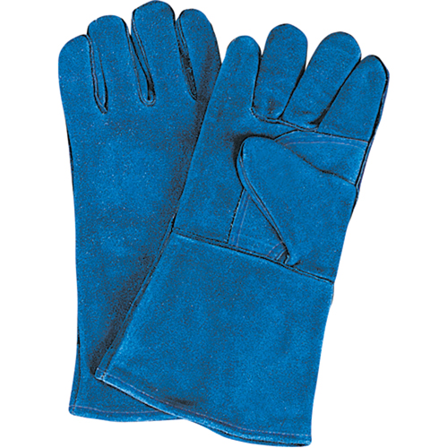 Gants de soudage &agrave; pouce & paume doubles, Cuir de vache refendu, Taille Grand Ontario Packaging