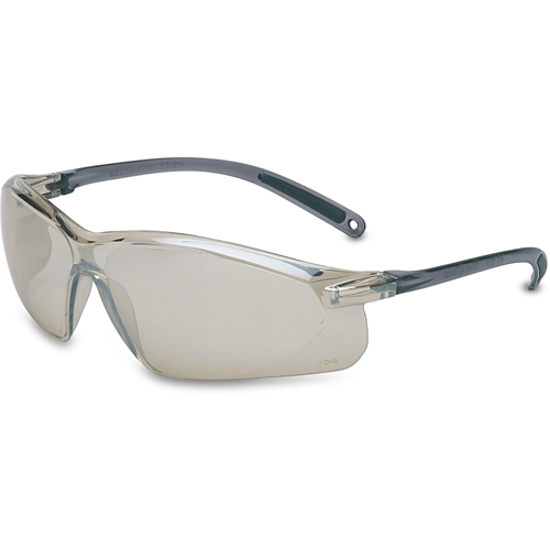 Lunettes de s&eacute;curit&eacute; Uvex s&eacute;rie A700, Lentille Argent/Miroir int&eacute;rieur/ext&eacute;rieur, Anti-&eacute;gratignures, R&eacute;pond ou surpasse la norme CSA Z94.3 Ontario Packaging