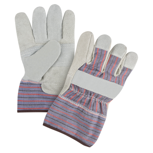 Gants d'ajusteur &agrave; paume renforc&eacute;e de premi&egrave;re qualit&eacute;, Grand, Paume en Cuir de vache refendu, Doublure en Coton Ontario Packaging