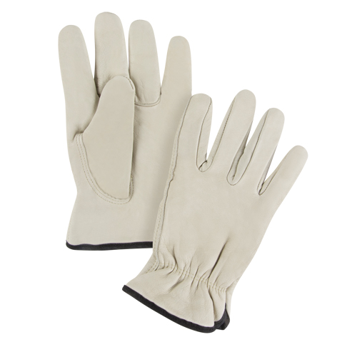 Winter-Lined Driver's Gloves, X-Large, Grain Cowhide Palm, Fleece Inner Lining Ontario Packaging