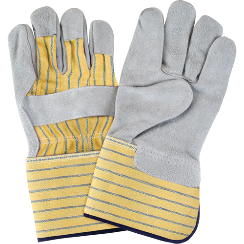 Premium Quality Fitters Gloves, Large, Split Cowhide Palm, Cotton Inner Lining Ontario Packaging