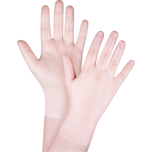 Disposable Gloves, Small, Vinyl, 4.5-mil, Powder-Free, Clear, Class 2 Ontario Packaging