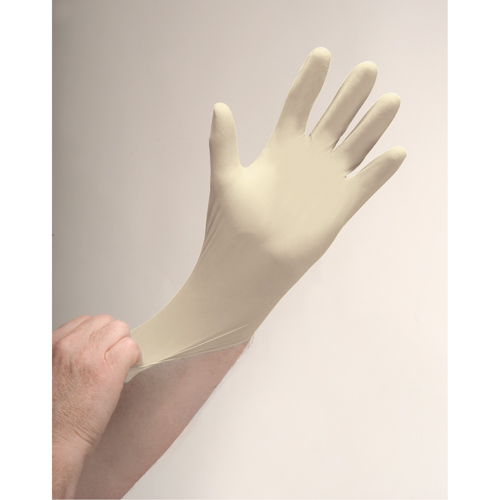 Premium Sensitive Skin Examination Gloves, X-Small, Latex, 4-mil, Powder-Free, Natural Ontario Packaging